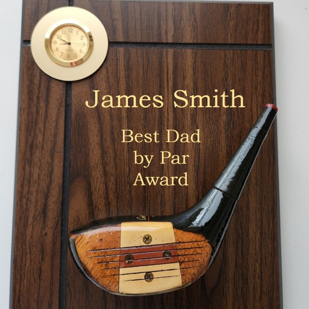 Bobby Jones Jr. Vintage golf ⛳️ club decor award plaque - customizable